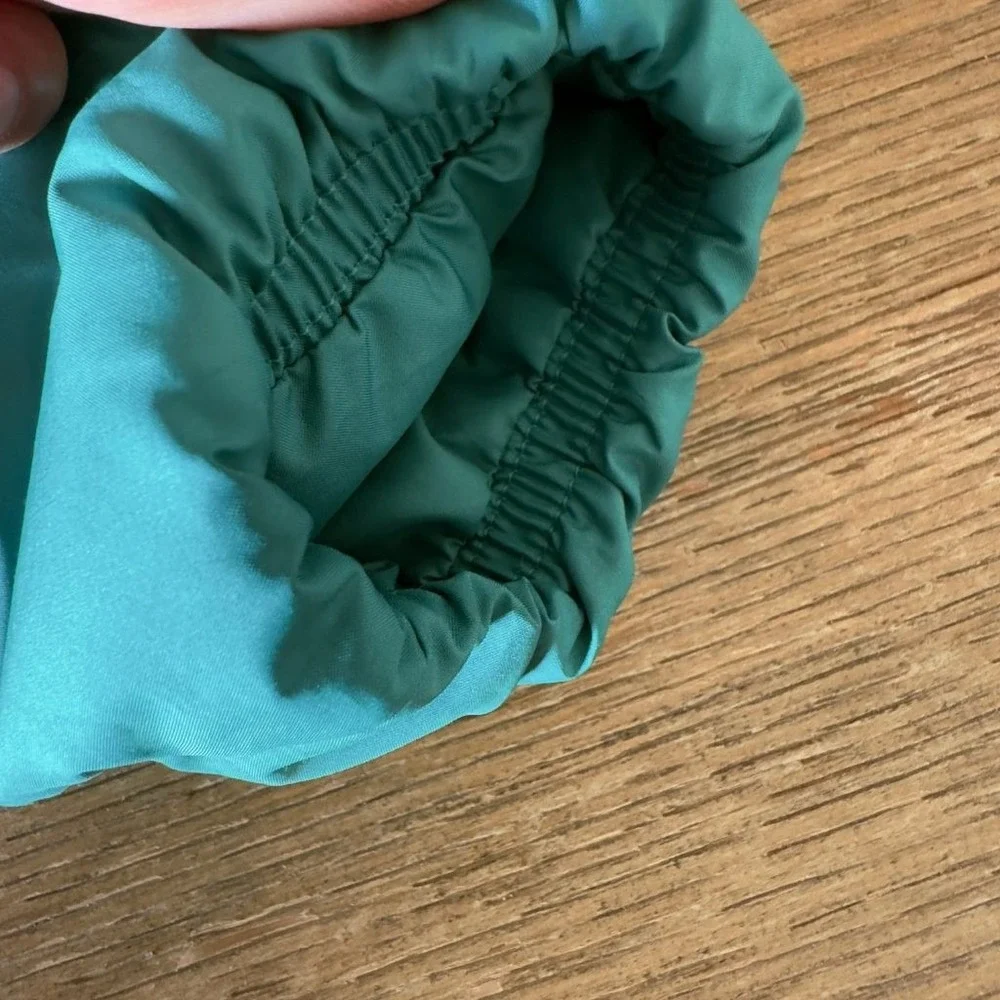 REI Co-op 650 Down Puffer Jacket Kids Small Teal Full Zip Packable Lightweight